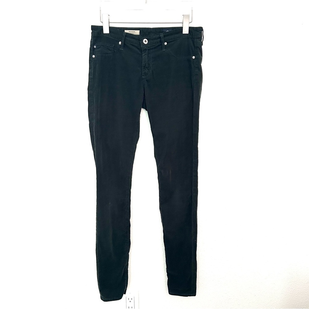 AG Adriano Goldschmied Legging Skinny Corduroy Jeans Indie Sleaze Green Size 28